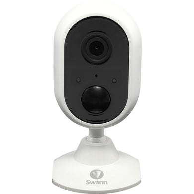 Swann - Indoor 1080p Wi-Fi Wireless Network Surveillance Camera - Black/White